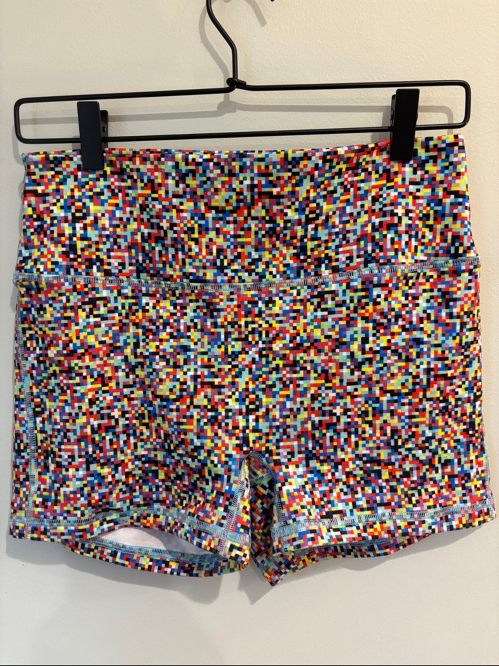 FLEO X DNDL Pixel Shorts Women’s Size L Booty Workout Athletic Limited Edition